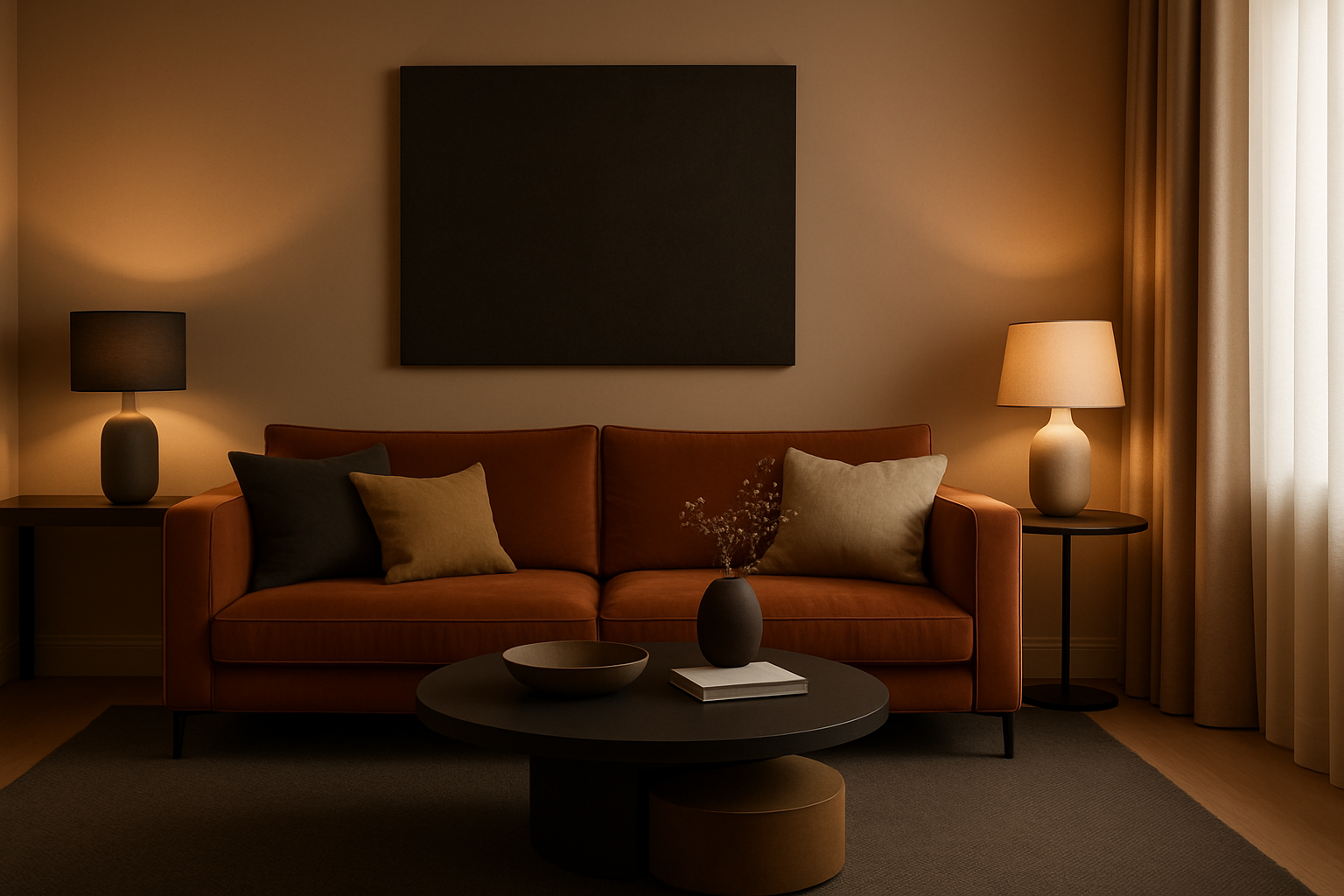 Beautiful modern living room interior